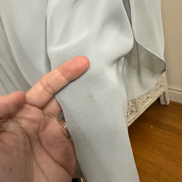 SL Fashions New York Light Blue Flowy Formal Sleeveless Embellished Dress - Picture 4 of 10